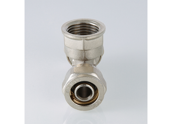 Обжимной тройник Valtec 16 мм. x 1/2" с внутренней резьбой VTm.332.N.160416