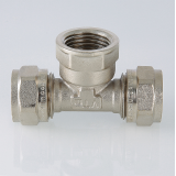 Обжимной тройник Valtec 16 мм. x 1/2" с внутренней резьбой VTm.332.N.160416