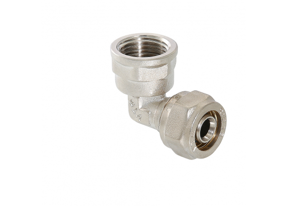 Обжимной угольник Valtec 26 мм. x 3/4" с внутренней резьбой VTm.352.N.002605