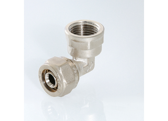 Обжимной угольник Valtec 26 мм. x 3/4" с внутренней резьбой VTm.352.N.002605