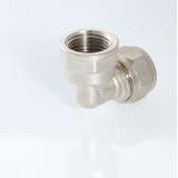 Обжимной угольник Valtec 26 мм. x 3/4" с внутренней резьбой VTm.352.N.002605