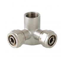 Обжимная проходная водорозетка Valtec 20 мм. x 1/2" с креплением VTm.334.N.200420