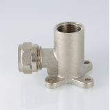 Обжимная проходная водорозетка Valtec 16 мм. x 1/2" с креплением VTm.334.N.160416