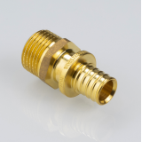 Надвижной аксиальный соединитель Valtec 20 (2,8) мм. x 3/4" с наружной резьбой VTm.401.G.002005