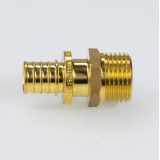 Надвижной аксиальный соединитель Valtec 20 (2,8) мм. x 3/4" с наружной резьбой VTm.401.G.002005