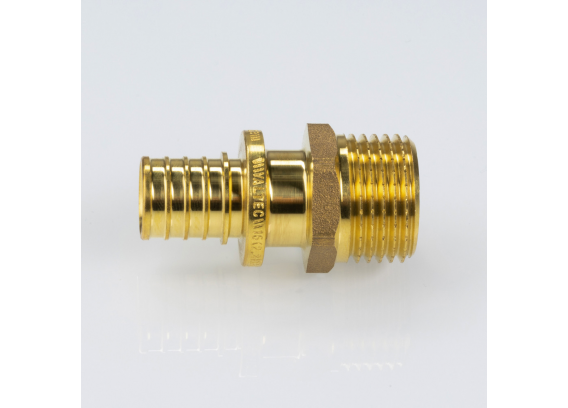 Надвижной аксиальный соединитель Valtec 20 (2,8) мм. x 3/4" с наружной резьбой VTm.401.G.002005