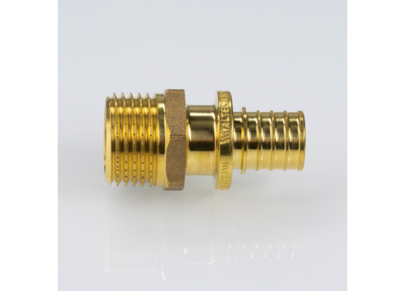 Надвижной аксиальный соединитель Valtec 20 (2,8) мм. x 3/4" с наружной резьбой VTm.401.G.002005