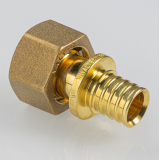 Надвижной аксиальный соединитель Valtec 16 (2,2) мм. x 3/4" с накидной гайкой VTm.422.G.001605