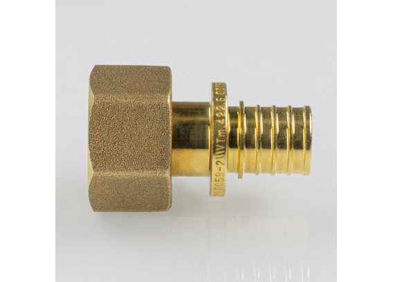 Надвижной аксиальный соединитель Valtec 16 (2,2) мм. x 3/4" с накидной гайкой VTm.422.G.001605