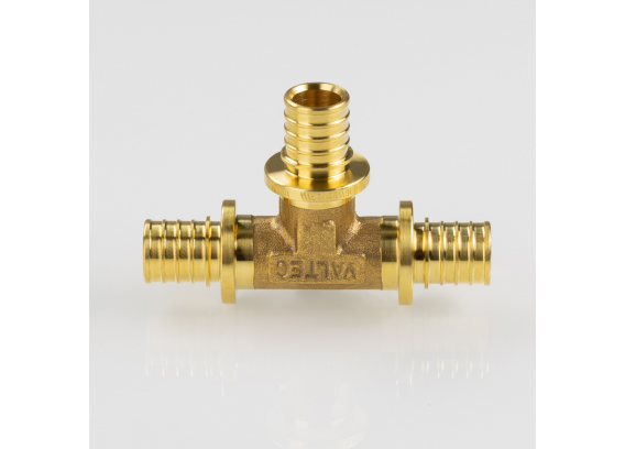 Надвижной аксиальный тройник Valtec 16 (2,2) мм. x 20 (2,8) мм. x 16 (2,2) мм. VTm.431.G.162016