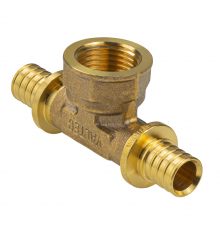 Надвижной аксиальный тройник Valtec 16 (2,2) мм. x 1/2" x 16 (2,2) мм. с внутренней резьбой VTm.432.G.160416