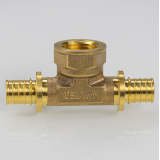 Надвижной аксиальный тройник Valtec 16 (2,2) мм. x 1/2" x 16 (2,2) мм. с внутренней резьбой VTm.432.G.160416