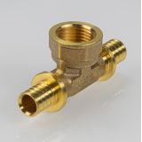 Надвижной аксиальный тройник Valtec 16 (2,2) мм. x 1/2" x 16 (2,2) мм. с внутренней резьбой VTm.432.G.160416