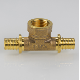 Надвижной аксиальный тройник Valtec 16 (2,2) мм. x 1/2" x 16 (2,2) мм. с внутренней резьбой VTm.432.G.160416