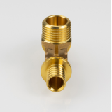 Надвижной аксиальный тройник Valtec 16 (2,2) мм. x 1/2" x 16 (2,2) мм. с наружной резьбой VTm.433.G.160416