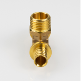 Надвижной аксиальный тройник Valtec 16 (2,2) мм. x 1/2" x 16 (2,2) мм. с наружной резьбой VTm.433.G.160416