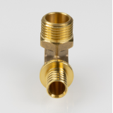Надвижной аксиальный угольник Valtec 16 (2,2) мм. x 1/2" с наружной резьбой VTm.453.G.001604