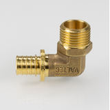 Надвижной аксиальный угольник Valtec 16 (2,2) мм. x 1/2" с наружной резьбой VTm.453.G.001604