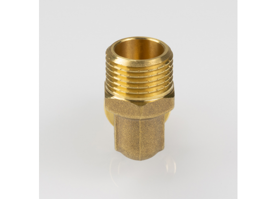 Надвижной аксиальный угольник Valtec 16 (2,2) мм. x 1/2" с наружной резьбой VTm.453.G.001604