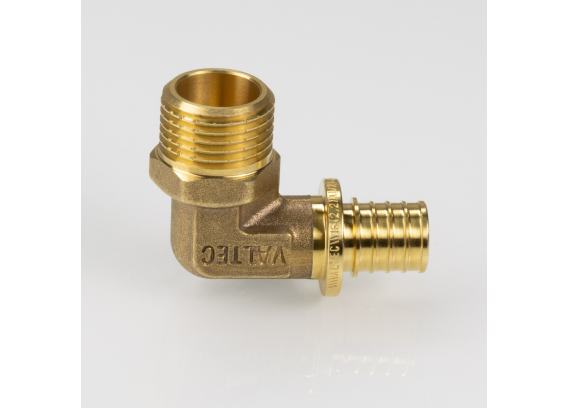 Надвижной аксиальный угольник Valtec 16 (2,2) мм. x 1/2" с наружной резьбой VTm.453.G.001604