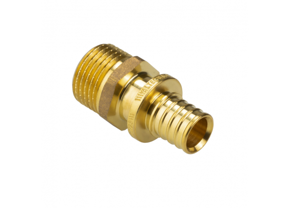 Надвижной аксиальный соединитель Valtec 16 (2,2) мм. x 1/2" с наружной резьбой VTm.401.BG.001604