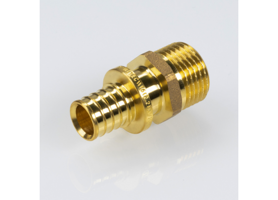 Надвижной аксиальный соединитель Valtec 16 (2,2) мм. x 1/2" с наружной резьбой VTm.401.BG.001604