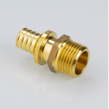 Надвижной аксиальный соединитель Valtec 16 (2,2) мм. x 1/2" с наружной резьбой VTm.401.BG.001604