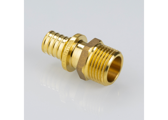 Надвижной аксиальный соединитель Valtec 16 (2,2) мм. x 1/2" с наружной резьбой VTm.401.BG.001604