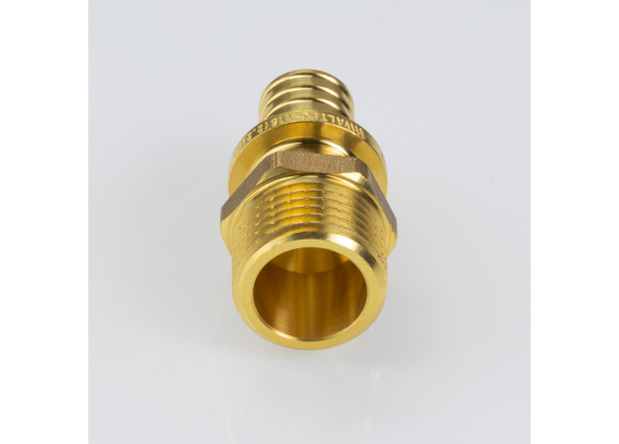 Надвижной аксиальный соединитель Valtec 16 (2,2) мм. x 1/2" с наружной резьбой VTm.401.BG.001604