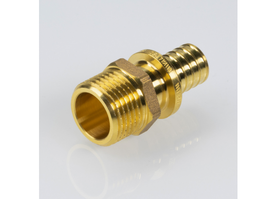 Надвижной аксиальный соединитель Valtec 16 (2,2) мм. x 1/2" с наружной резьбой VTm.401.BG.001604