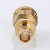 Надвижной аксиальный соединитель Valtec 25 (3,5) мм. x 1/2" с внутренней резьбой VTm.402.BG.002504