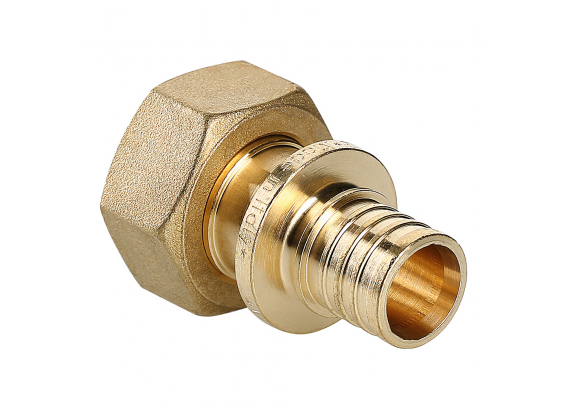 Надвижной аксиальный соединитель Valtec 20 (2,8) мм. x 1/2" с накидной гайкой VTm.422.BG.002004