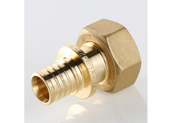 Надвижной аксиальный соединитель Valtec 20 (2,8) мм. x 1/2" с накидной гайкой VTm.422.BG.002004