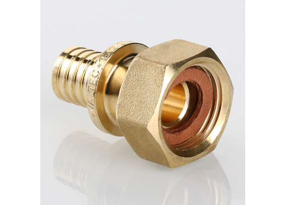 Надвижной аксиальный соединитель Valtec 20 (2,8) мм. x 1/2" с накидной гайкой VTm.422.BG.002004