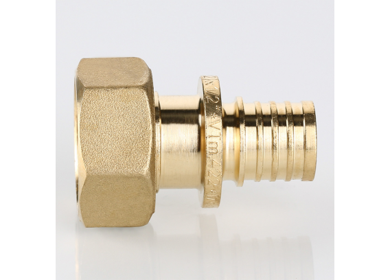 Надвижной аксиальный соединитель Valtec 20 (2,8) мм. x 1/2" с накидной гайкой VTm.422.BG.002004