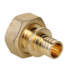 Надвижной аксиальный соединитель Valtec 20 (2,8) мм. x 3/4" с накидной гайкой, под ЕК VTm.422.EBG.002005