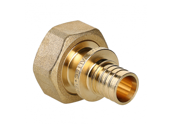 Надвижной аксиальный соединитель Valtec 20 (2,8) мм. x 3/4" с накидной гайкой, под ЕК VTm.422.EBG.002005