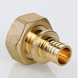 Надвижной аксиальный соединитель Valtec 20 (2,8) мм. x 3/4" с накидной гайкой, под ЕК VTm.422.EBG.002005
