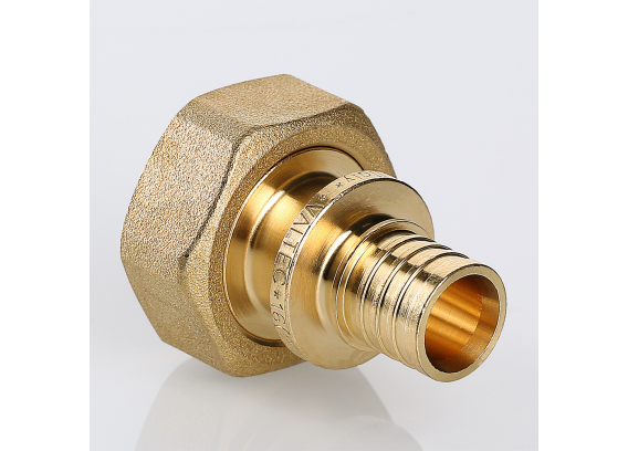 Надвижной аксиальный соединитель Valtec 20 (2,8) мм. x 3/4" с накидной гайкой, под ЕК VTm.422.EBG.002005