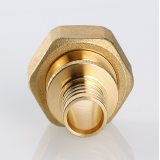 Надвижной аксиальный соединитель Valtec 20 (2,8) мм. x 3/4" с накидной гайкой, под ЕК VTm.422.EBG.002005