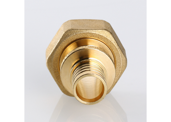 Надвижной аксиальный соединитель Valtec 20 (2,8) мм. x 3/4" с накидной гайкой, под ЕК VTm.422.EBG.002005