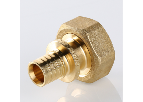 Надвижной аксиальный соединитель Valtec 20 (2,8) мм. x 3/4" с накидной гайкой, под ЕК VTm.422.EBG.002005