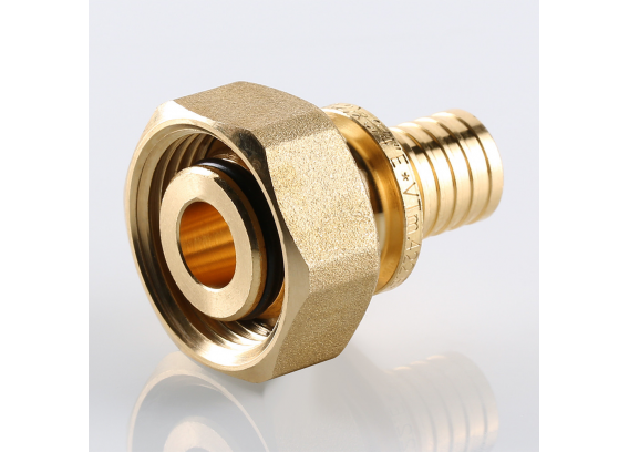 Надвижной аксиальный соединитель Valtec 20 (2,8) мм. x 3/4" с накидной гайкой, под ЕК VTm.422.EBG.002005