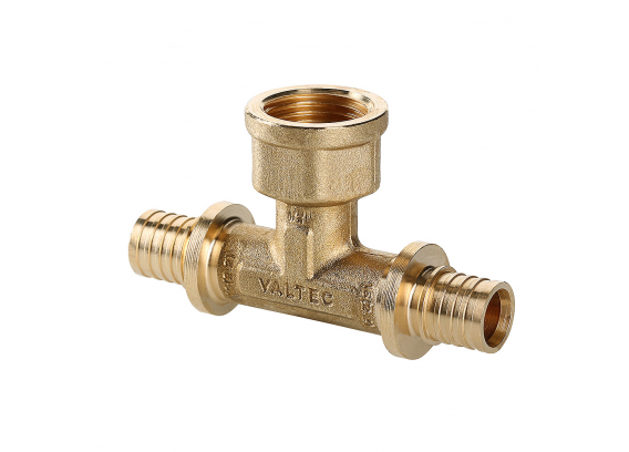 Надвижной аксиальный тройник Valtec 20 (2,8) мм. x 1/2" x 20 (2,8) мм. с внутренней резьбой VTm.432.BG.200420