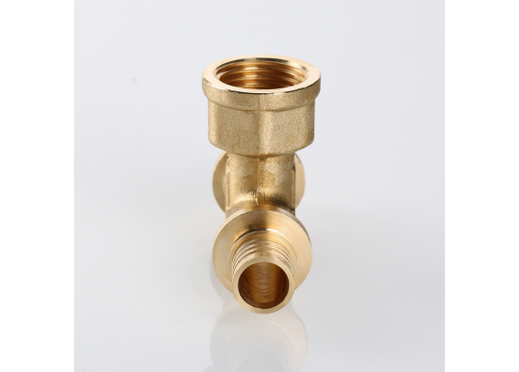 Надвижной аксиальный тройник Valtec 20 (2,8) мм. x 1/2" x 20 (2,8) мм. с внутренней резьбой VTm.432.BG.200420