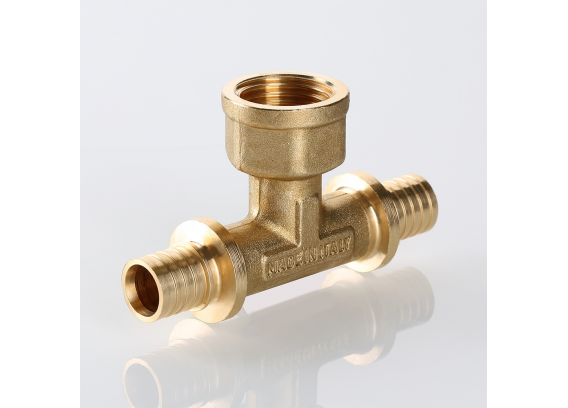 Надвижной аксиальный тройник Valtec 20 (2,8) мм. x 1/2" x 20 (2,8) мм. с внутренней резьбой VTm.432.BG.200420