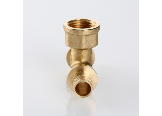 Надвижной аксиальный тройник Valtec 20 (2,8) мм. x 1/2" x 20 (2,8) мм. с внутренней резьбой VTm.432.BG.200420