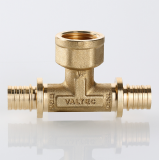 Надвижной аксиальный тройник Valtec 20 (2,8) мм. x 1/2" x 20 (2,8) мм. с внутренней резьбой VTm.432.BG.200420