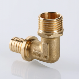 Надвижной аксиальный угольник Valtec 20 (2,8) мм. x 1/2" с наружной резьбой VTm.453.BG.002004