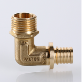 Надвижной аксиальный угольник Valtec 20 (2,8) мм. x 1/2" с наружной резьбой VTm.453.BG.002004